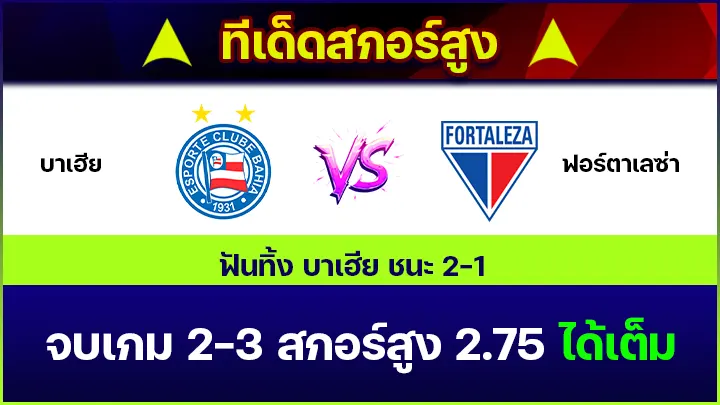 ทีเด็ดสกอร์สูง