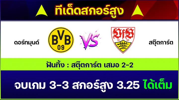 ทีเด็ดสกอร์สูง