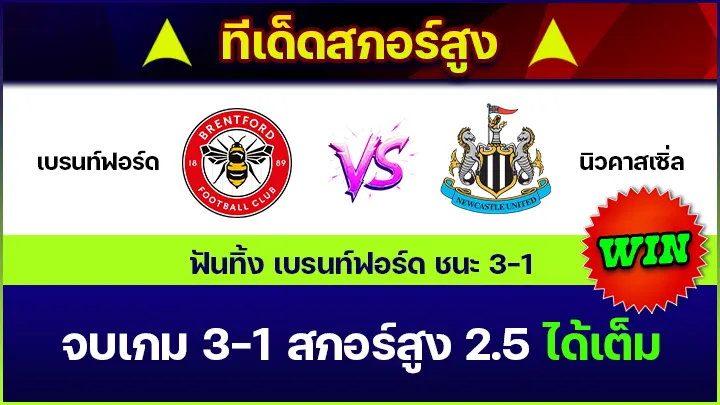 ทีเด็ดสกอร์สูง