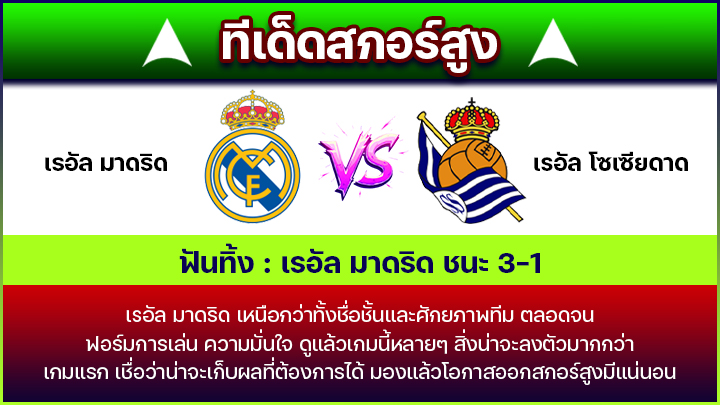 ทีเด็ดสกอร์สูง
